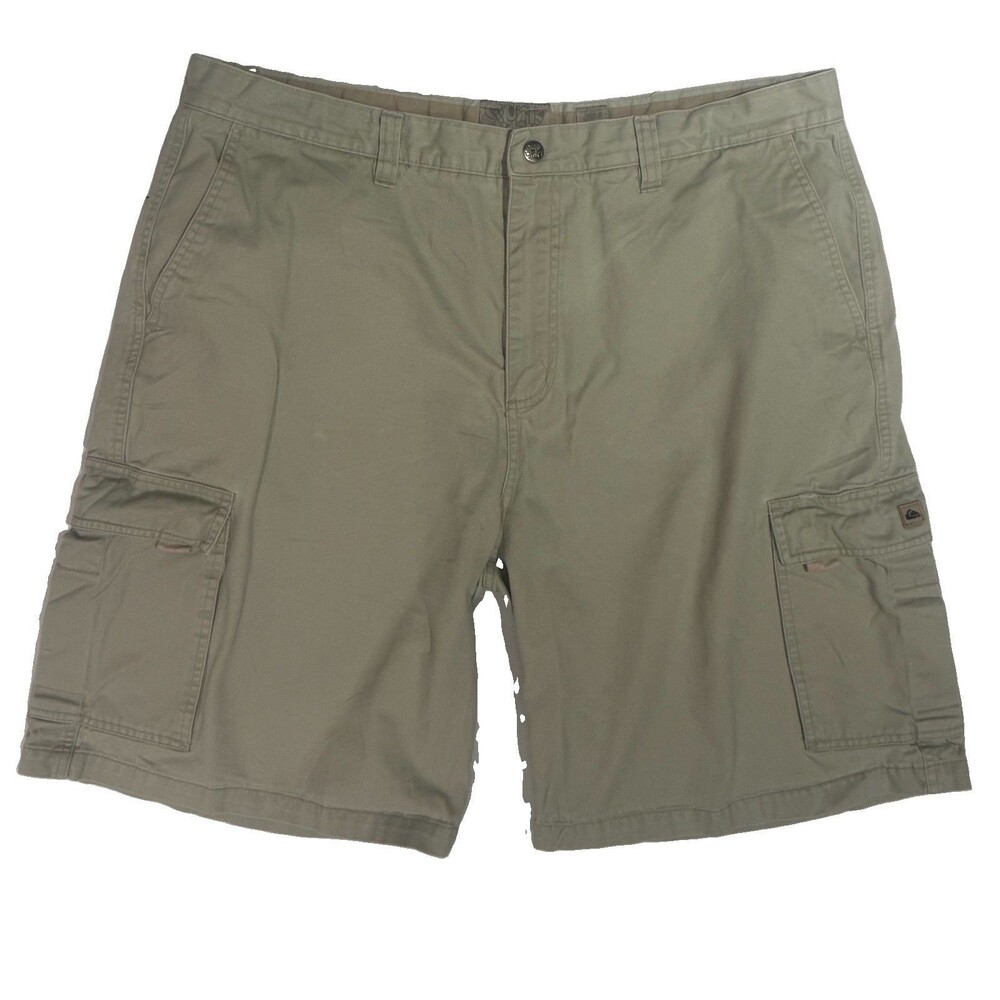 Vintage Quicksilver Shorts Mens Sz 40 Cargo Paratrooper Military Y2K Khaki